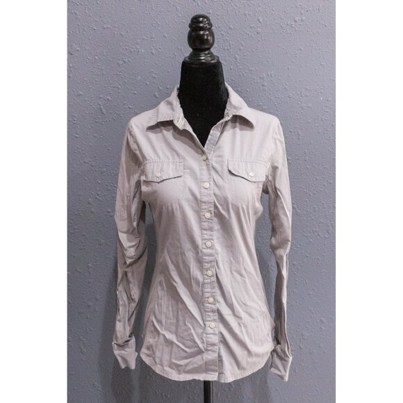 Converse One-Star Gray Button Up, Size Small - Picture 2 of 3